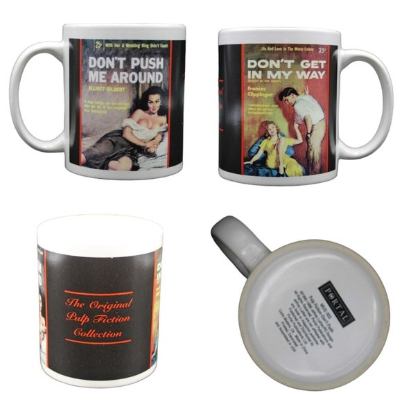 Don't Push Me Around Get In My Way Original Pulp Fiction Portal 11oz Coffee Mug - Picture 1 of 7